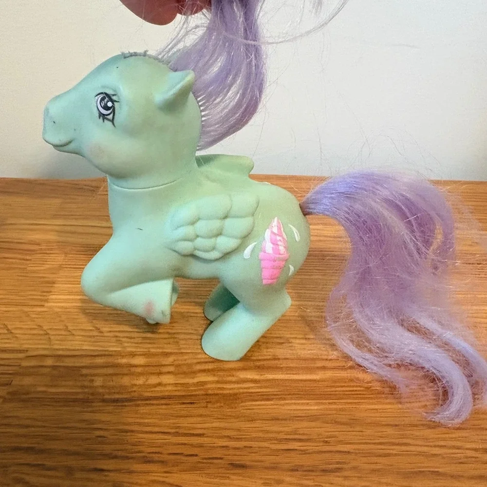 Hasbro My Little Pony G1 Sundae Best Peppermint Crunch Pegasus 1987 Vtg Green